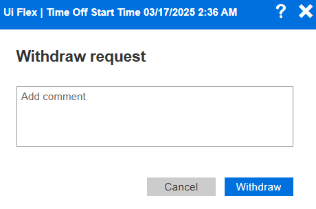 Withdraw Request